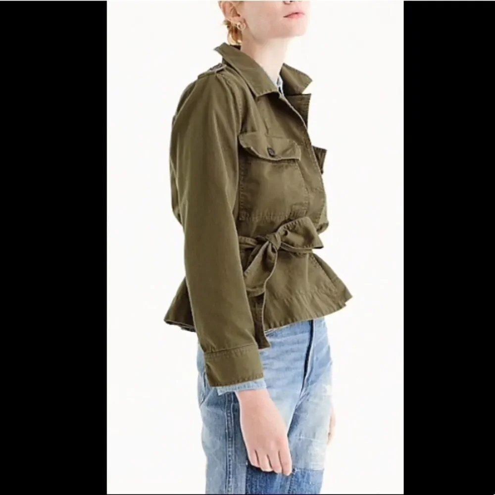 NWT J.Crew cropped fatigue jacket. XXS